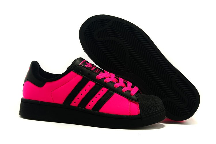 chaussures adidas noir et rose