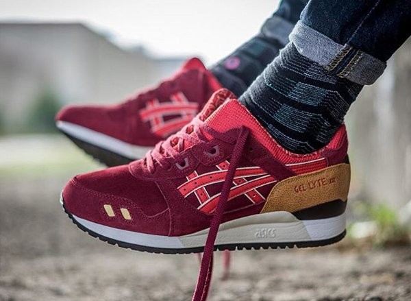 asics gel lyte noir et rouge