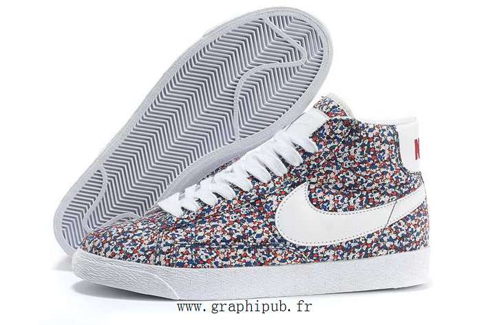 nike blazer high femme brun